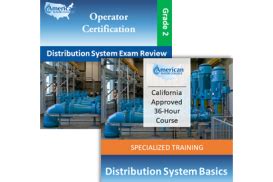 This program is designed to provide entry-level training and upgrading for California water and wastewater public and private agency operators. . California water distribution certification